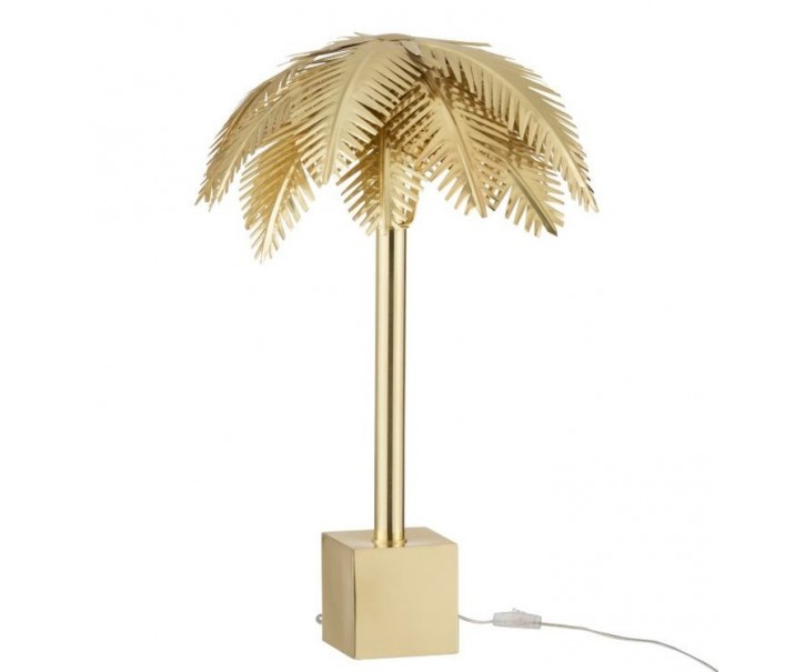 Zlatá kovová stolní palmová lampa Coconut - Ø 45*72 cm J-Line by Jolipa