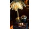 Zlatá kovová stolní palmová lampa Coconut - Ø 45*72 cm J-Line by Jolipa