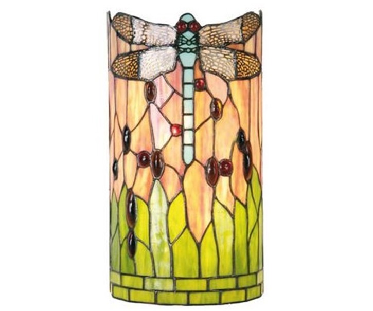 Nástěnná lampa Tiffany - 20*11*36 cm 2x E14 / Max 40W Clayre & Eef