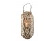 Šedohnědá dřevěná lucerna Romaine S - Ø 32*66 cm J-Line by Jolipa