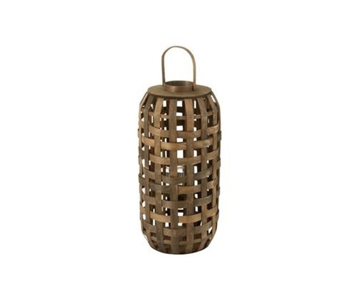 Dřevěná lucerna na svíčku Toinette S - Ø 32*68 cm J-Line by Jolipa