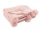 Růžový plyšový pléd Pompom s bambulemi baby pink - 130*170cm J-Line by Jolipa