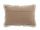 Hnědý jutový polštář s třásněmi a penízky Jute natural - 49*12*31cm J-Line by Jolipa