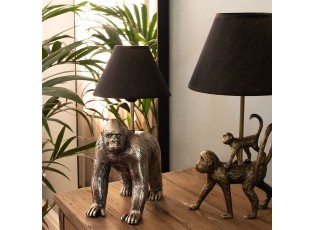 Zlatá stolní lampa v designu opic Les Animaux - 20*7*36 cm