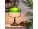 Zelená bankovní lampa tiffany Velves - 27*20*36 cm 1x E27 / max 60w Clayre & Eef