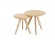 Přírodní odkládací stolek Scandinavian - Ø 50*49cm J-Line by Jolipa