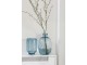 Modrá skleněná váza / svícen Light Blue L - 22*22*37 cm J-Line by Jolipa