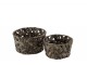 Set 2 košíků z rákosu Orabelle – 23*23*13 cm J-Line by Jolipa