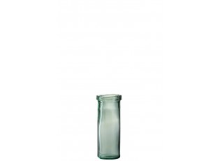 Skleněná zelená váza Vase Virgine M - Ø 12*28 cm