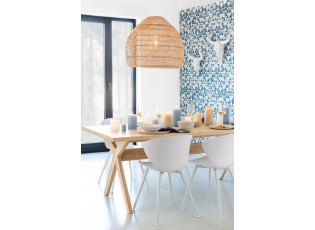 Modrá svíčka Aqua válec M - Ø7*15 cm/72H