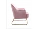 Růžové sametové křesílko Firenze pink - 65*75*80cm Collectione