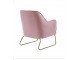 Růžové sametové křesílko Firenze pink - 65*75*80cm Collectione