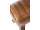 Hnědá kožená lavice v podobě gymnastické Cognac - 91*36*48 cm J-Line by Jolipa