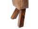 Hnědá kožená lavice v podobě gymnastické Cognac - 91*36*48 cm J-Line by Jolipa