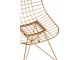 Zlatá kovová jídelní židle Charlotte gold - 44*52*84cm J-Line by Jolipa