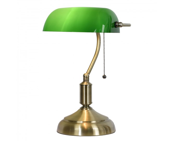 Stolní lampa se zeleným skleněným stínidlem GreenBank Clayre & Eef
