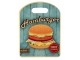 Malé servírovací keramické prkénko Hamburger - 15*20 cm Clayre & Eef