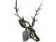 Sříbrná nástěnná dekorace hlava jelena Deer S - 15*14*32cm Mars & More 