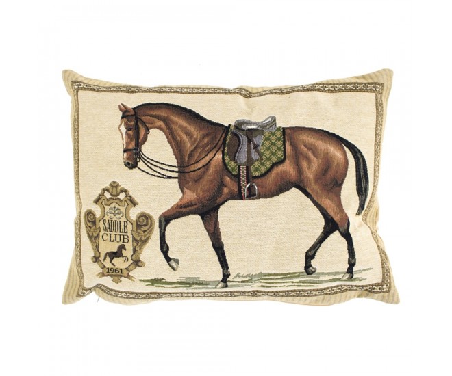 Gobelínový polštář Kůň Saddle Club - 45*15*31cm Mars & More 
