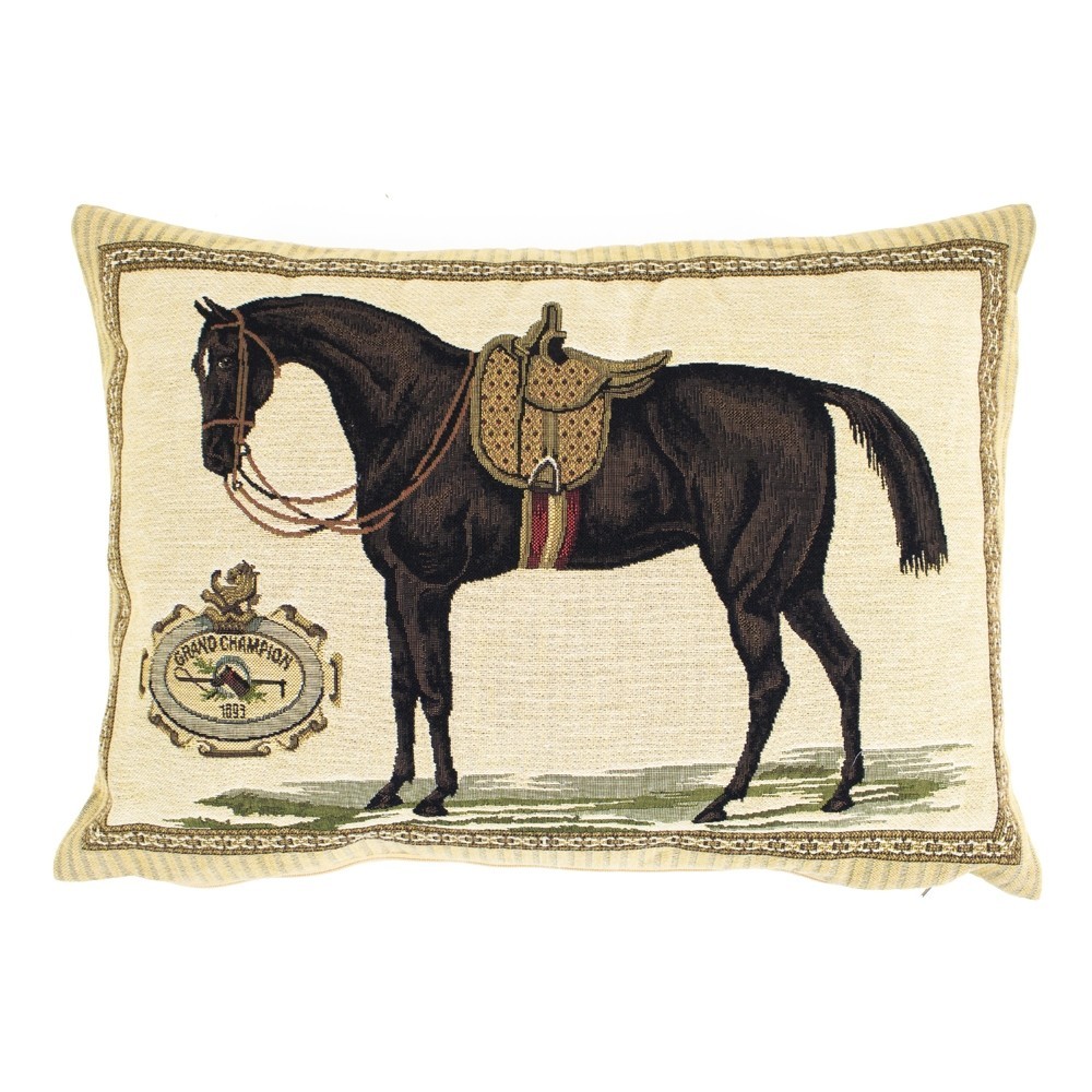 Gobelínový polštář Kůň Grand Champion - 45*15*31cm Mars & More Gobelínový polštář Kůň Grand Champion - 45*15*31cm Mars & More