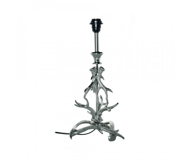 Stříbrná stolní lampa s imitací parohů - 23*23*60cm Mars & More 