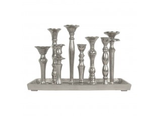 Svícen na 8 svíček na podnose - 40*19*27cm