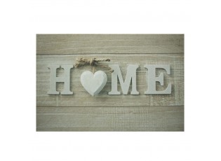 Šedá podlahová rohožka srdce Home - 75*50*1cm