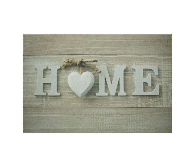 Šedá podlahová rohožka srdce Home - 75*50*1cm Mars & More 