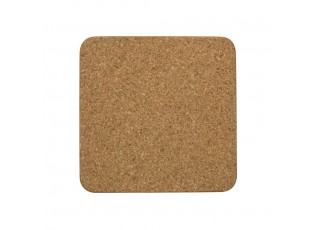 6ks pevné korkové podtácky Kotě - 10*10*0,4cm