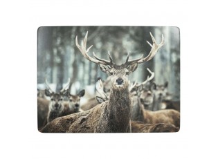 4ks pevné korkové prostírání jelen v zimě - 30*40*0,4cm