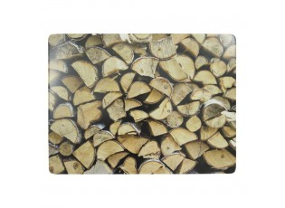 4ks pevné korkové prostírání dřevo Fireplace wood - 30*40*0,4cm