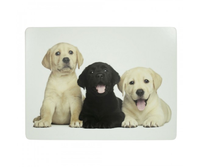 4ks pevné korkové prostírání štěňata labradora - 30*40*0,4cm Mars & More 