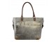 Šedá kožená kabelka přes rameno Vintage - 37*7*33cm Mars & More 