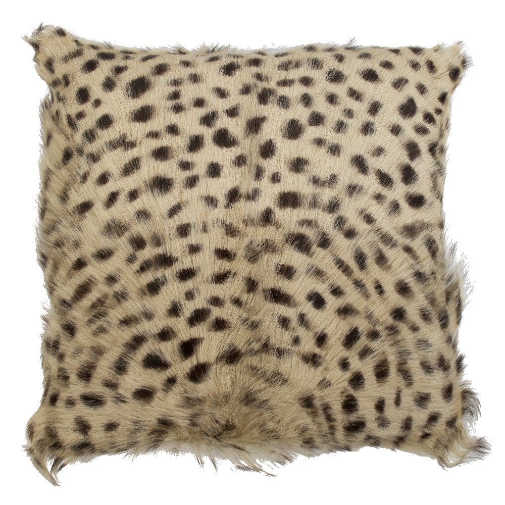 Polštář Leopard z kozí kůže - 40*40*10cm