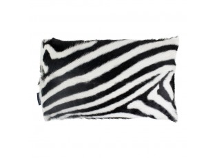 Kožený polštář dekor zebra - 50*30*10cm