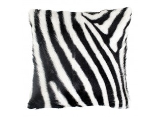 Kožený polštář dekor zebra - 40*40*10cm