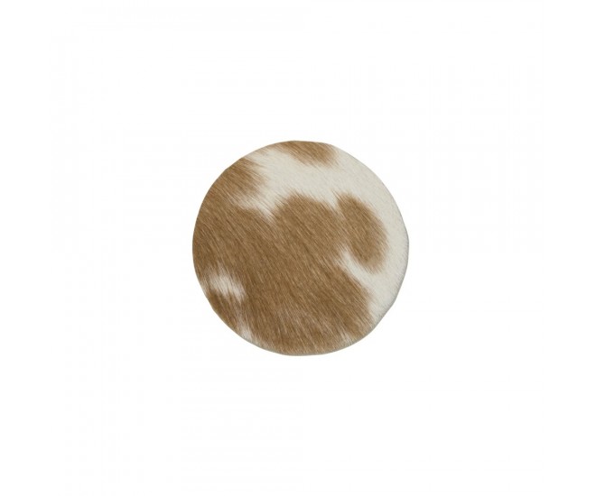 kráva kulatá hnědá / bílá Ø9cm (bos taurus taurus) - 9*9*0,3cm Mars & More 