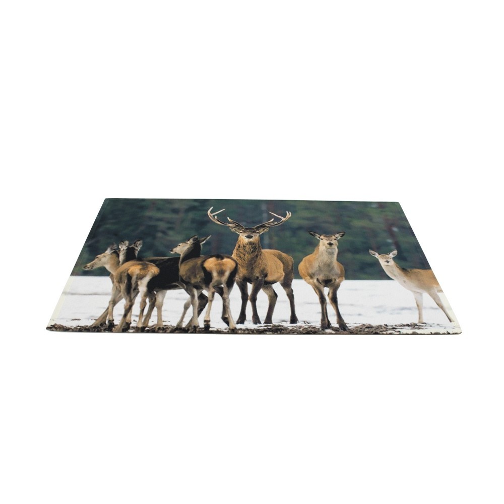 Podlahová rohožka s jeleny na sněhu - 75*50*1cm Mars & More Podlahová rohožka s jeleny na sněhu - 75*50*1cm Mars & More