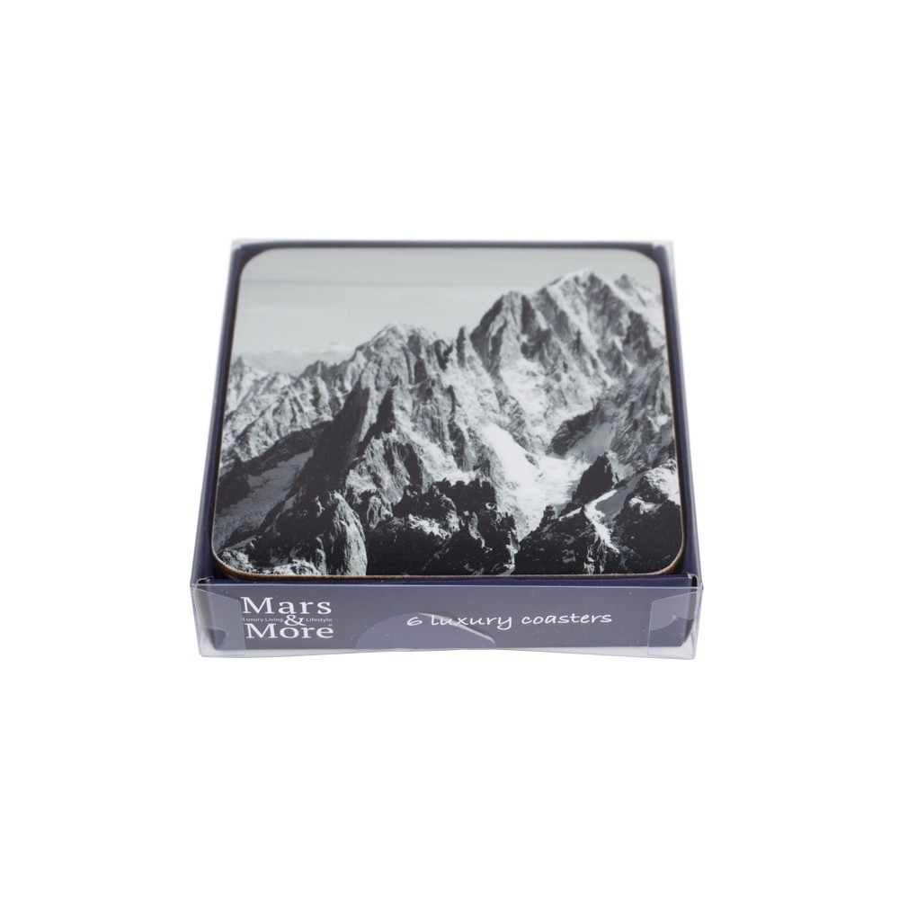 Pevné korkové podtácky Mont Blanc set 6ks - 10*10*0,4cm Mars & More Pevné korkové podtácky Mont Blanc set 6ks - 10*10*0,4cm Mars & More
