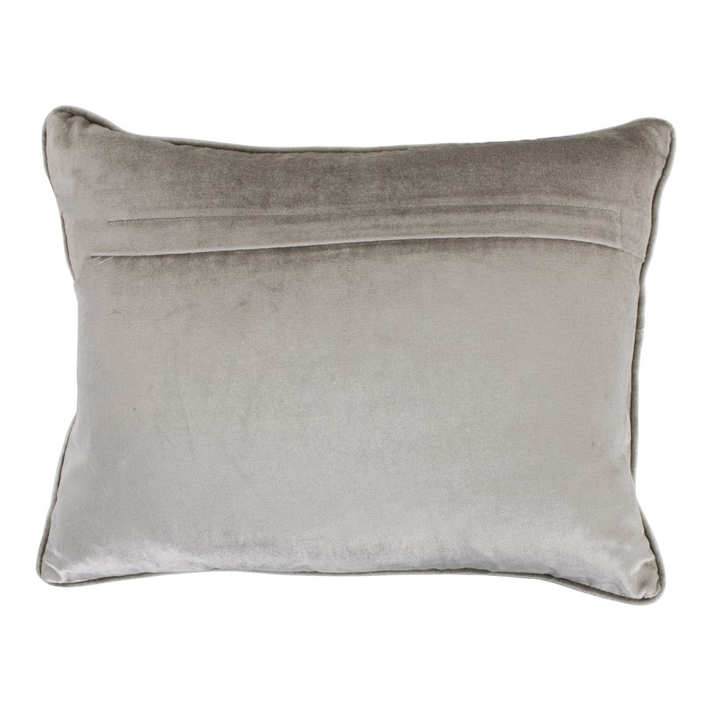 Obdélníkový šedý sametový polštář Grey - 35*45*10cm Mars & More Obdélníkový šedý sametový polštář Grey - 35*45*10cm Mars & More