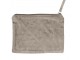 Taupe sametová toaletní taštička - 15*21cm Mars & More 