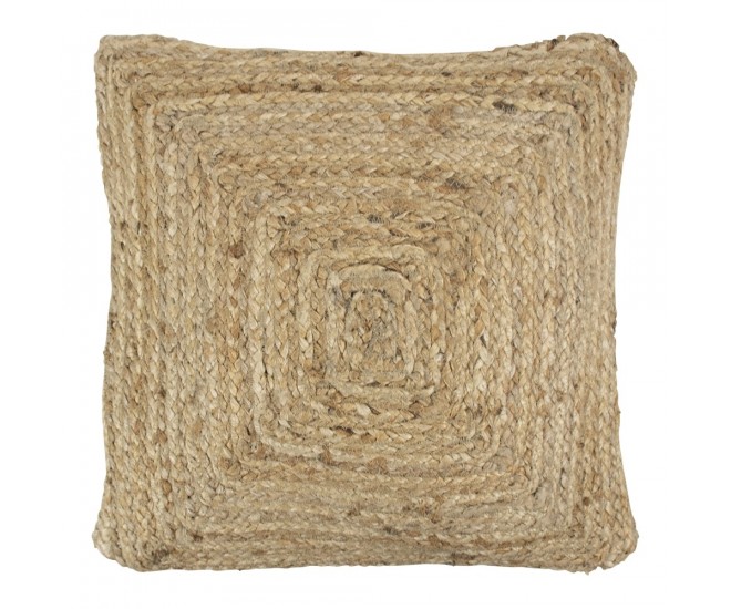 Čtvercový přírodní jutový polštář Valentio - 45*45*10cm Mars & More 