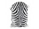 Bílo černá dekorativní kožešina Zebra z kozí kůže - 60*90*2cm Mars & More 