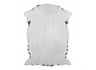 Bílo černá dekorativní kožešina Zebra z kozí kůže - 60*90*2cm