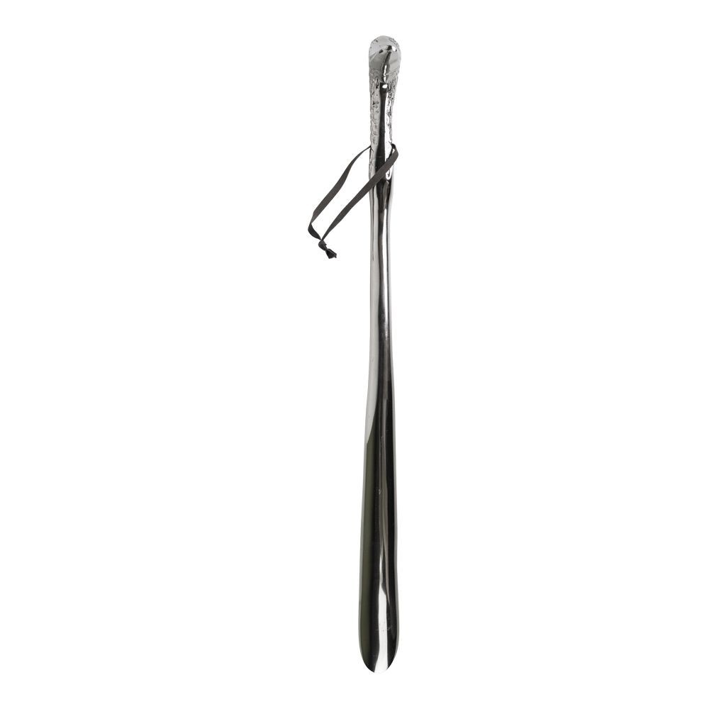 Stříbrná kovová obouvací lžíce s hlavou kachny - 10*3*58 cm Mars & More Stříbrná kovová obouvací lžíce s hlavou kachny - 10*3*58 cm Mars & More