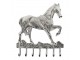 Stříbrný nástěnný věšák kůň Horse - 4*36*41,5cm Mars & More 