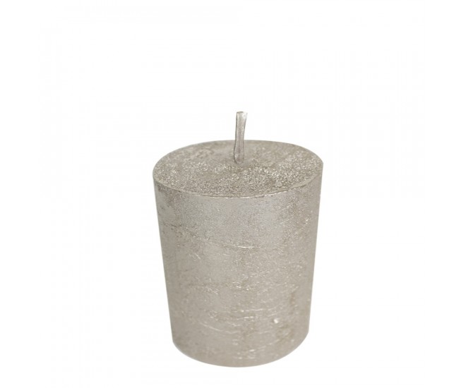 Metalická svíčka Champagne - Ø 7*10cm Mars & More 
