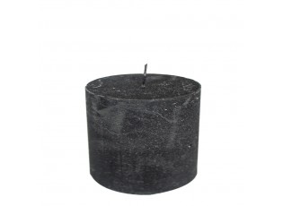 Černá nevonná svíčka L válec - Ø 10*10cm