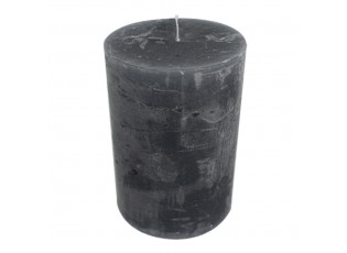 Tmavě šedá nevonná svíčka XXL válec - Ø10*20cm