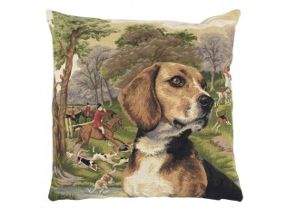 Gobelínový polštář lovecký pes Beagle - 45*45*15cm